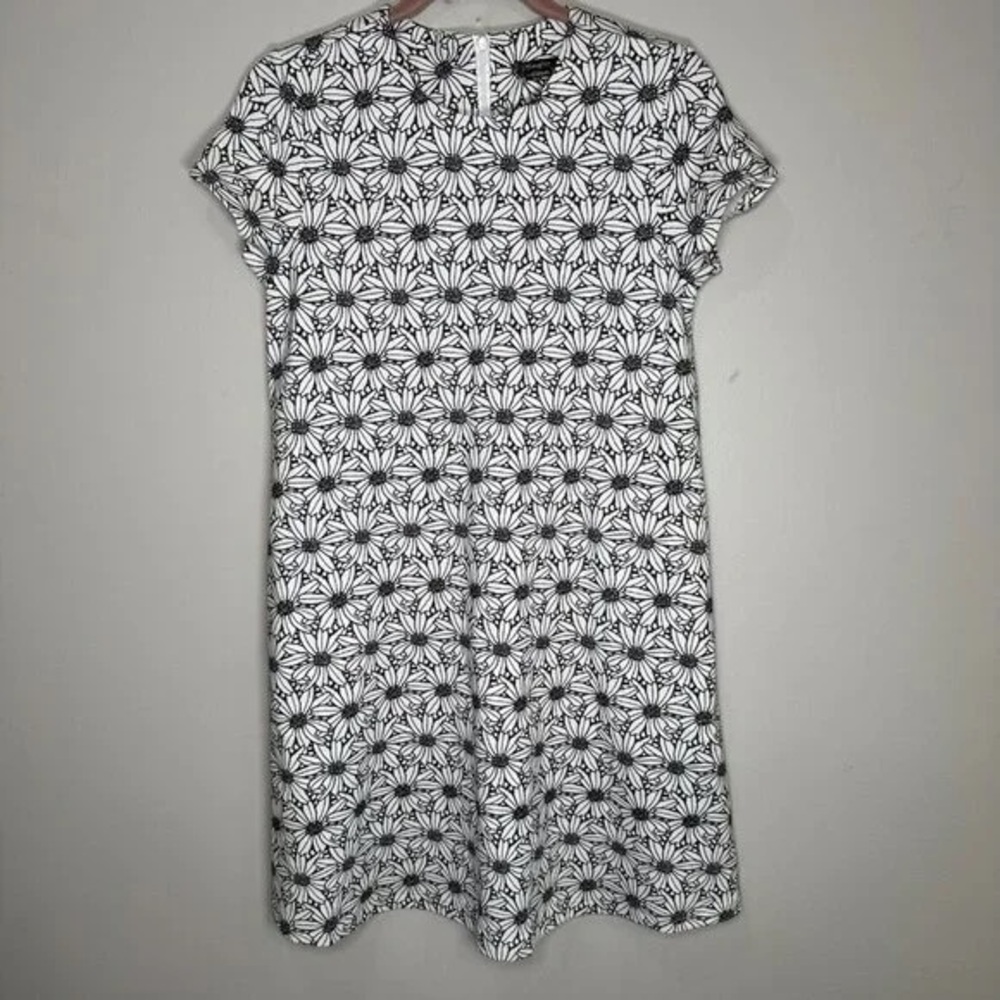 J. McLaughlin Black and White Floral Mini Dress